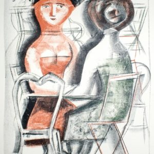 Massimo Campigli Donne al Tavolino